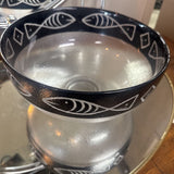 Signed Kosta Boda Ulrica-Hydman-Vallien Glass Fish Bowl