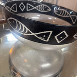 Signed Kosta Boda Ulrica-Hydman-Vallien Glass Fish Bowl