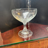 Westwind Etched Bird Coupe Glass