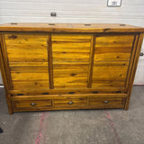 Rustic Pine Queen Murphy Bed