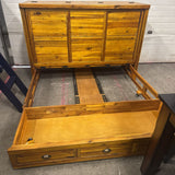 Rustic Pine Queen Murphy Bed