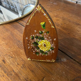 Wooden Floral Small Iron