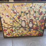 'A Hushed Rendezvous' - 2 Birds on Canvas