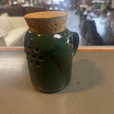 Pottery Garlic Keeper w Cork Top