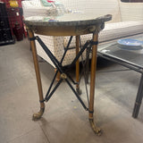 Marble Top Neoclassical Empire Style Side Table