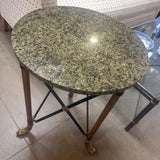 Marble Top Neoclassical Empire Style Side Table