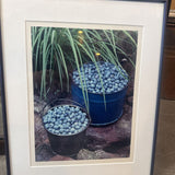 Buckets of Blueberries Print