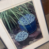 Buckets of Blueberries Print