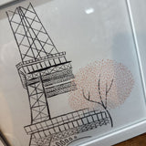 Framed Eiffel Tower Print