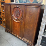 Antique Danish 3 Door Armoire