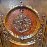 Antique Danish 3 Door Armoire