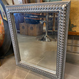 Silver Beveled Mirror