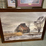 Old Barn Winter Landscape