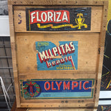 Vintage Labels Wood Art