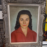 50's Framed Portrait of Woman