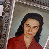 50's Framed Portrait of Woman