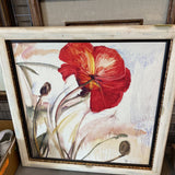Framed Crimson Poppy