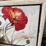 Framed Crimson Poppy
