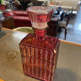 Rose Glass Decanter