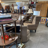 Vintage Brass Floor Lamp w/Marble Base