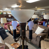 Vintage Brass Floor Lamp w/Marble Base