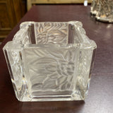 Partylite Glass Square Votive Holder