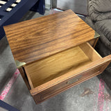 2 Drawer Wood Nightstand
