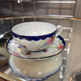 Cobalt Lined Teacup/Saucer