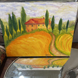Tuscan Painting Signed Kim P.