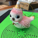 Retro Ceramic Bird Ornament