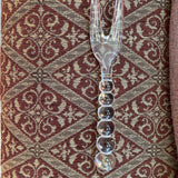 Glass Beaded Salad Fork