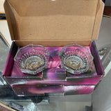 Elegance Crystal Candleholder Set