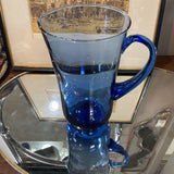 Blue Glass Pitcher