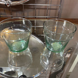 Libbey Green Glass Tumblers/Pots (Set of 2)