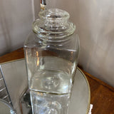 Glass Cookie Jar w/Lid