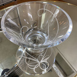 Etched Glass Bowl