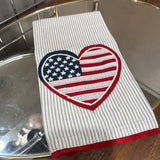 Heart Flag Hand Towel