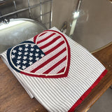 Heart Flag Hand Towel
