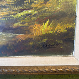 Alpine Landscape Oil Painting - Austria 1969
