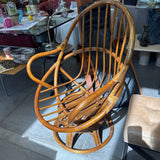 Cane/Rattan Swivel Rocking Chair