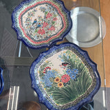 Polish Pottery Unikat Square Plate