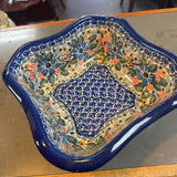 Polish Pottery Unikat Square Bowl