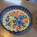Polish Pottery Unikat Quiche Dish