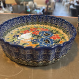 Polish Pottery Unikat Quiche Dish