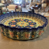 Polish Pottery Unikat Quiche Dish
