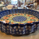 Polish Pottery Unikat Quiche Dish