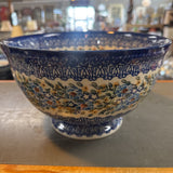Polish Pottery Unikat Pedestal Bowl