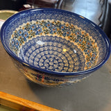 Polish Pottery Unikat Pedestal Bowl