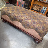 Upholstered Studded Ottoman