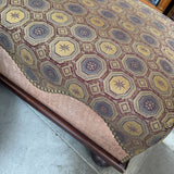 Upholstered Studded Ottoman